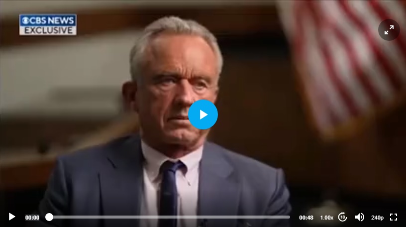 RFK JR: “The Federal Government’s Position, and My Position, is People Should Get the Measles Vaccine But the Government Should Not be Mandating Those”