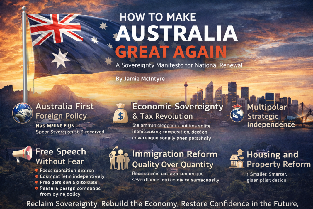 HOW TO MAKE AUSTRALIA GREAT AGAIN