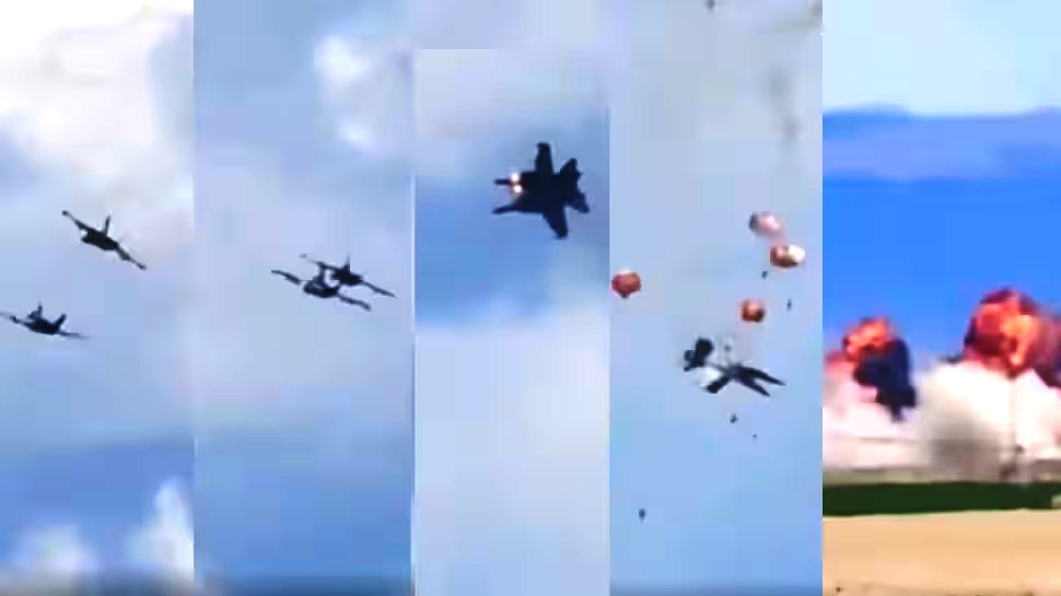 US Navy Aircraft Collided in the Sky During an Air Show