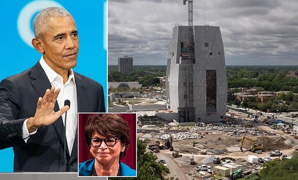 Obama’s $850m Library Faces Fresh Fury as Black Contractors say they STILL haven’t been Paid and Critics Slam Building as ‘Anti-Christian’