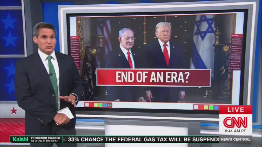CNN Now Reports that Support for Israel in the US is Collapsing Massively