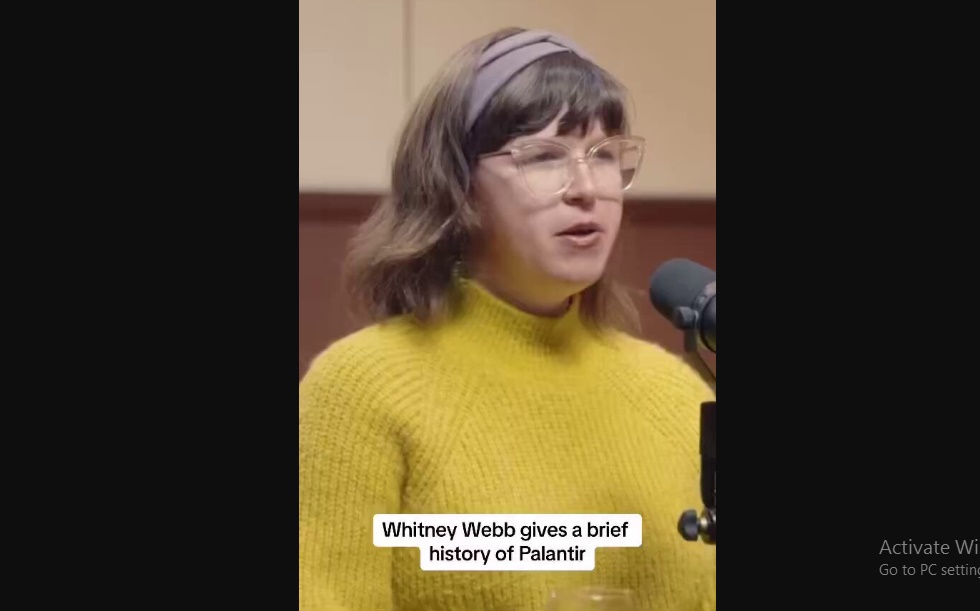This is insane. Whitney Webb Exposes the History of Palantir