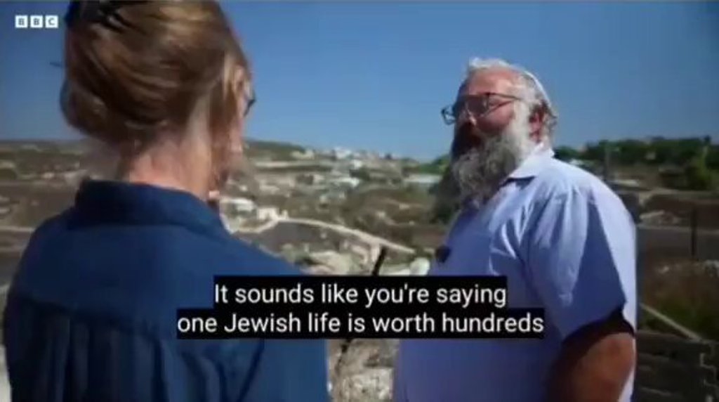 His Opinion is Deeply Racist and Evil. It’s also the Opinion of Every Israel Supporter, and of Mainstream News Outlets Like the BBC