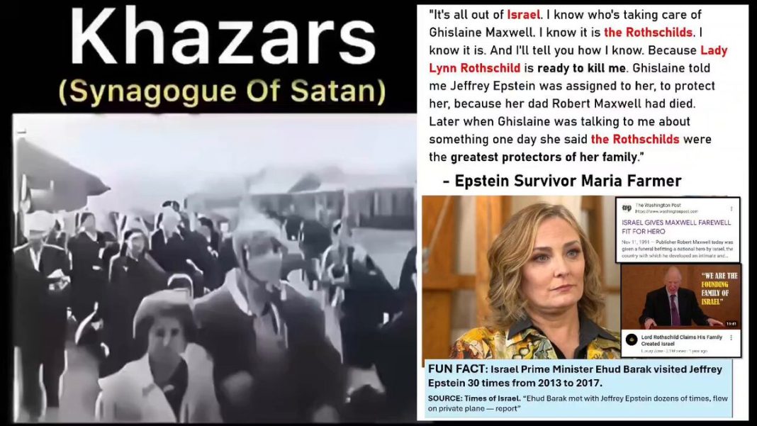 The Rothschild Family are Descended from Eastern European Occult Satanist Khazars. The Rothschild Family is the Khazarian Mafia and Created/Runs Modern Israel, Federal Reserve, ECB, BIS, and Epstein Island