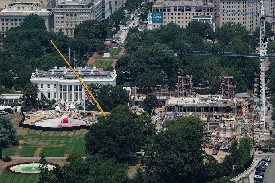 US Appeals Court Blocks Trump’s $400 Million White House Ballroom Project